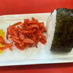 長浜屋台 一心亭 - Bランチ(960円)のおにぎり