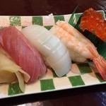 蟹海楽 - レディース会席：にぎり寿司