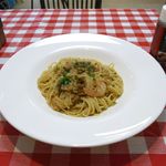 ポポロ広場 - エビとウニのスパゲティ（セットで1,400円）