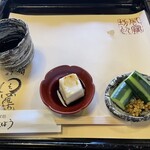 西国御領　風羅坊 - 蕎麦豆腐　自家製もろみのもろきゅう