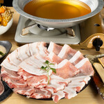 だし処 七福 - 料理写真:アグー豚とばあく豚食べ比べコース