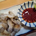 立ち呑み 晩杯屋 - バイ貝刺し