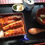 うなぎの緒里 - 特うな重定食全景