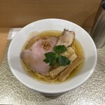 Naniwa Menjiro - 黄金貝らーめん(１１００円)です。
