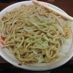 ラーメン二郎 - 混ぜ混ぜ