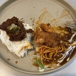 長崎トルコライス食堂 - 野菜が皿の50%をしめる