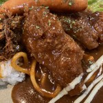 長崎トルコライス食堂 - 薄いハムカツ？