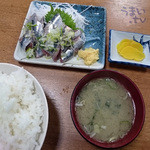 いわし刺し定食　８００円