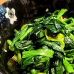 ラーメン 野良裏家 - ほうれん草アップ