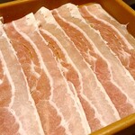 しゃぶ葉 - 料理写真:豚バラ肉