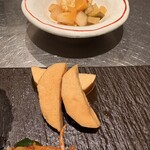 やきにく 梵厨 - 長芋ポン酢漬け