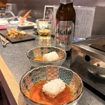 やきにく 梵厨 - 残った卵黄にミニご飯投入♡