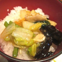 中国料理 青冥 堂島本店 - 餡はライスにも乗っければミニ中華丼～♪