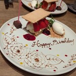 Le Beurre Noisette - 苺のミルフィーユ(誕生日仕様)