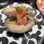 回転寿司 旬花 - 蒸し牡蠣軍艦（二貫）**｜税込473円