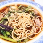 そば処 更科 - コシのある二八そばを熱々の汁(つゆ)でいただくことができる幸せ。