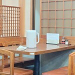 そば処 更科 - お水のおかわりはセルフで。