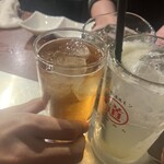 五反田ホルモン まるみち - 乾杯