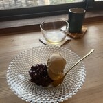 季より - 黒糖アイスとあんこ添え