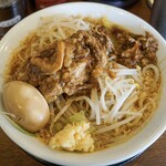 みそら堂 - 味噌二郎　野菜 普通・アブラ 普通・にんにく 少し