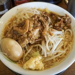 みそら堂 - 味噌二郎　野菜 普通・アブラ 普通・にんにく 少し