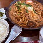 みづこし - 親子入り味噌煮込定食(麺大盛り)
鶏肉がすごくやわらかかったです
スープが美味しくて全部飲んじゃいました♪