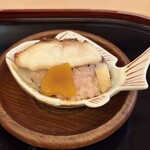 山玄茶 - 鯛赤飯、カラスミ