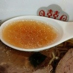 ノザキ - 特製ラーメンスープ インザ レンゲ