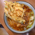 文殊 - おろしそば＠税込500円＋かき揚げ＠税込120円