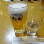Ajiwai - 生ビールと水