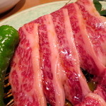 焼肉 グルマンズいとう - 三角ばらアップ