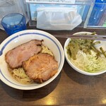 麺や 青雲志 - お返しチャーシューでチャーシュー２枚！