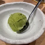 江戸富士 - 抹茶アイスクリームで締め