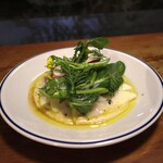 Hachihare - ヒラメのカルパッチョ　～グラニースミスと旬野菜～