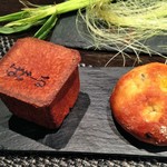 レストラン バカール - 2015.01 ブリオッシュとわかめのパン