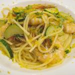 トラットリア ダ コヴィーノ - 芝エビとズッキーニとカラスミのスパゲッティ