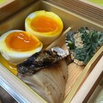 瓢亭 - あっ!!!　持ち歩いたら黄身が・・