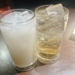 旨い海鮮の店 居酒屋 凛 池袋本店 - ドリンクが神の速さで出てきたの神。炭酸がキリッとしています。