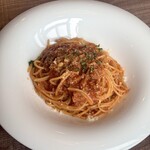 Northern Kitchen～All Day Dining～ - 11月メインメニューの鴨挽肉とトマトのスパゲティ。結構量がある。