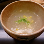 味 ふくしま - 1品目　焼き雲子　蕪あんかけ