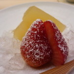 味 ふくしま - 苺とラフランスのコンポート