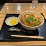 カレーうどん 千吉 - 料理写真:ビーフカレーうどん 味玉入り