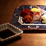 割烹 藤 - お造り 本鮪 縞鯵 真蛸 雲丹