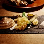 割烹 藤 - 蛤の天ぷら