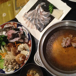 匠 - アラの内臓を出しに！  鳥の形はしゃぶしゃぶ用です