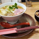 手打ち正麺 Hachimitsu - しなそば&チャーシュー飯②