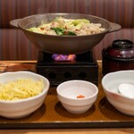 ガスト - 料理写真:2026.1 博多明太もつ鍋 あごだし醤油 中華麺付き もつ1.5倍（1,540円）