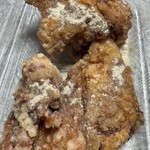 銀の海苔弁 - サクサク熱々のチキン