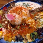 スパイスカレー クミン - 3種あいがけ　ご飯大盛り