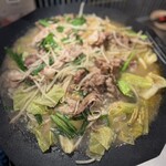 神戸ホルモン 慶 - 炊き肉完成‼️ニラちゃん、また会えたね❣️